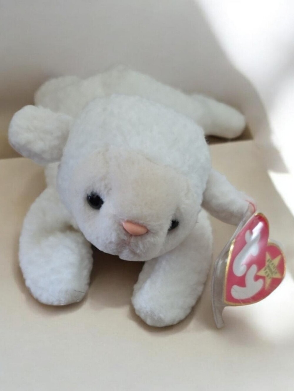 TY Beanie Baby Fleece the Lamb 1996 Vintage Plush Collectible Original Tag